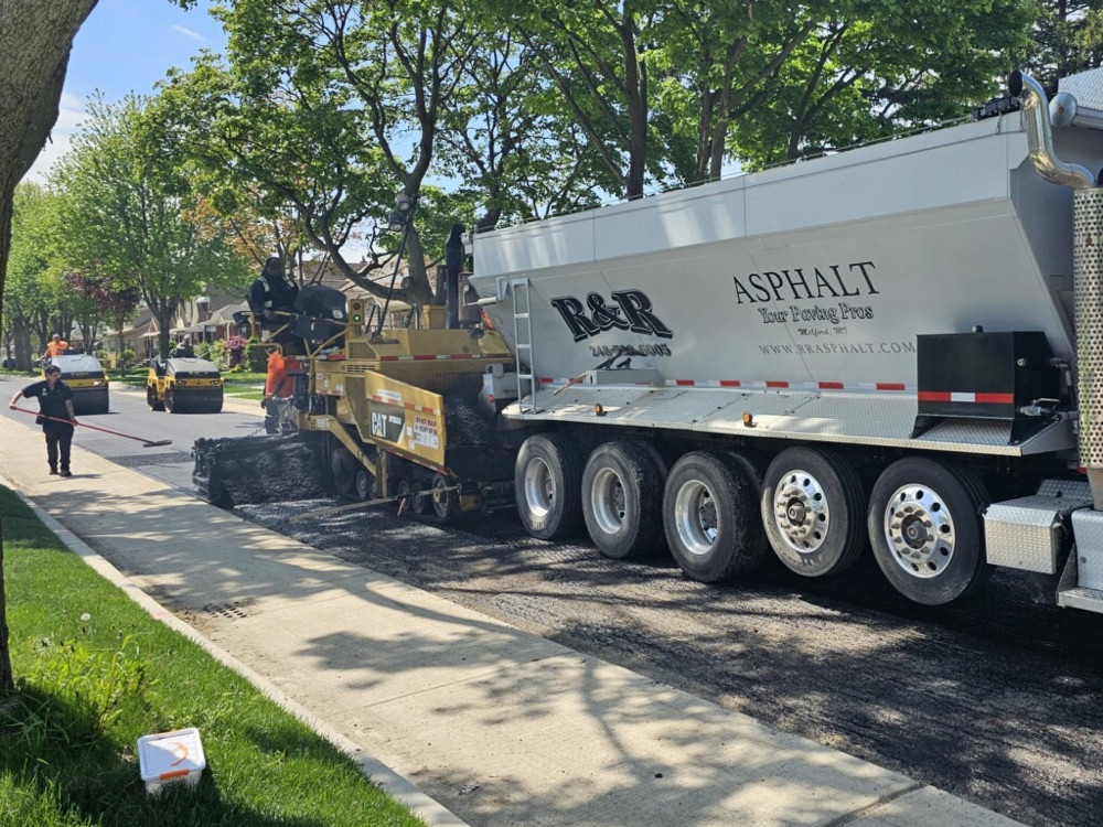 R&R Asphalt paving project